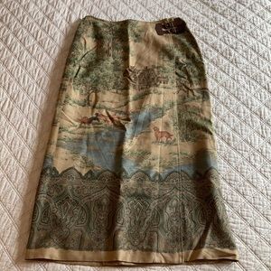 Vintage 1990's Ralph Lauren "Cabin Getaway" Wrap Skirt